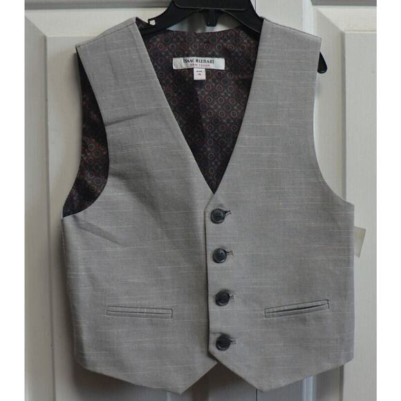 Isaac Mizrahi Boys Adjustable Suit Vest in Light Grey Size 4 MSRP $39.99 - Picture 1 of 4